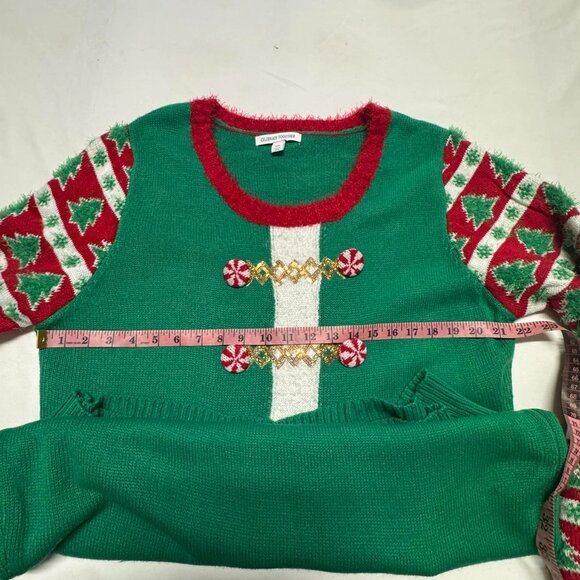 Ugly Christmas Sweater Dress XXL Candy Cane jingle - Picture 8 of 15